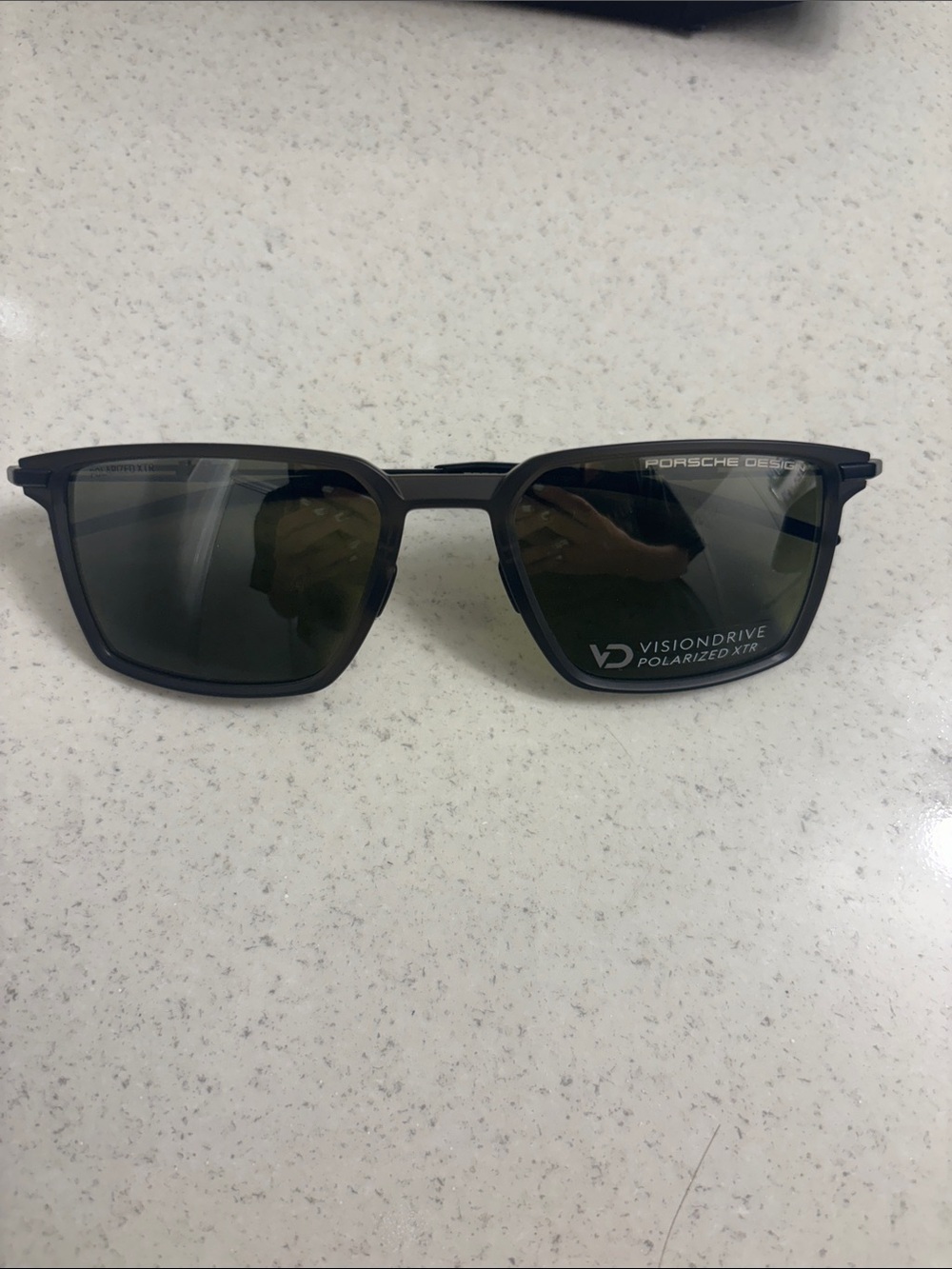 Porsche Design Black Square Sunglasses